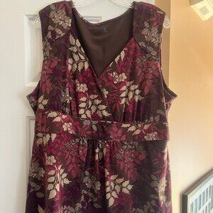 A.N.A Women's Blouse Flowered (Size 3X)